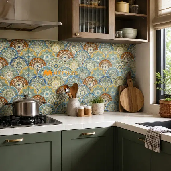 Buy 12x12 in Yellow Moroccan Tile code27418 Online |