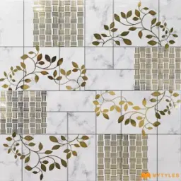 White and Gold Highlighter Tile Code36040