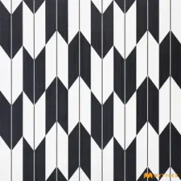White and Black Moroccan Tile Code37951