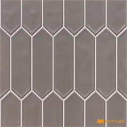 Vampire Grey Picket Geometric Wall Tile Code39461