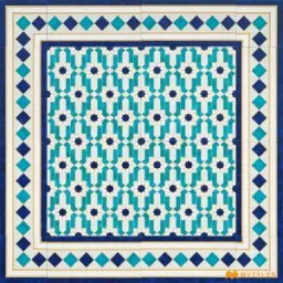 Blue Carpet Design Tile Code30708