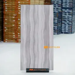 Wavy Grey Glazed Vitrified Tile Code40356