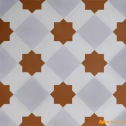 Earth Star White Moroccan Tile Code41241