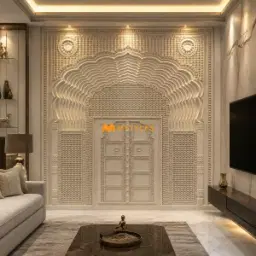 3D Mandir Arch Mural Code37873