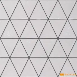 White Geometric Tile Code35834