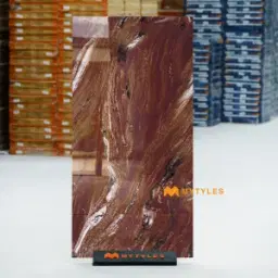 Brown Oakstone Vitrified Marble Tile Code40620