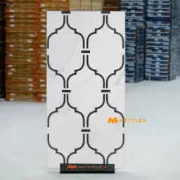 Monochrome Trefoil Lattice Tile Code40341