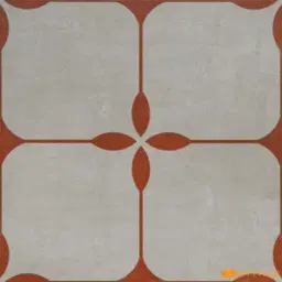 Rust Petal Grey Moroccan Tile Code40753