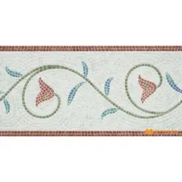 Cream and Blue Carpet Design Tile Code30727