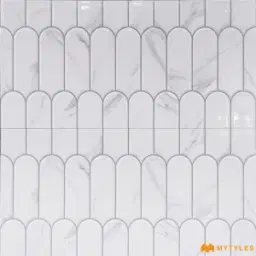 Arch Carrara White Glossy Ceramic Wall Tile Code40494