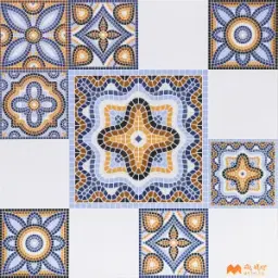 White Moroccan Tile Code37762