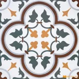 White and Gray Moroccan Tile Code37968