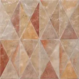 Orange Geometric Tile Code36069