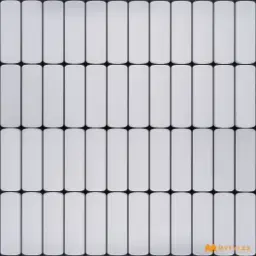 White Geometric Tile Code38240