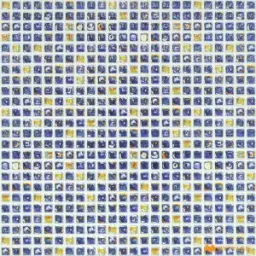 Blue Mosaic Tile Code31443