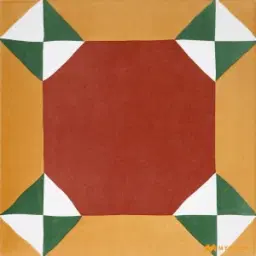 Yellow Athangudi Tile Code36291