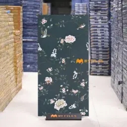Green Tropical Tile Code38312HL1