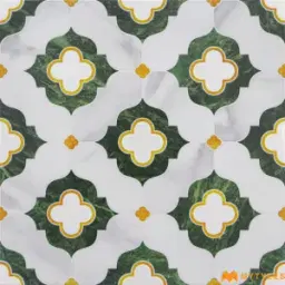 Emerald Green Marble Inlay Moroccan Tile Code40405 300x300mm