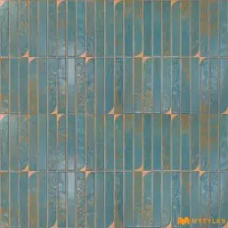 Blue Geometric Tile Code35941