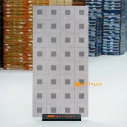 Ash Grey Lattice Vitrified Tile Code40463