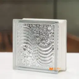 S Bubbles Glass Block Code18280