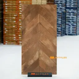 Tobacco Brown Chevron GVT Tile Code40355