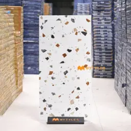 White Terrazzo Tile Code36987