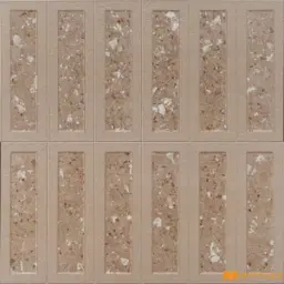 Candy Beige Terrazzo Matt Ceramic 3D Wall Tile Code40300