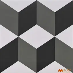 White and Black Parking Tile Code36657