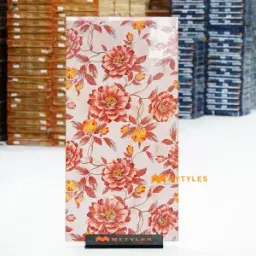 Red Bloom Tropical Tile Code40635