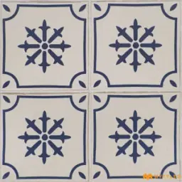 Navy Blue Star Moroccan Tile Code40750