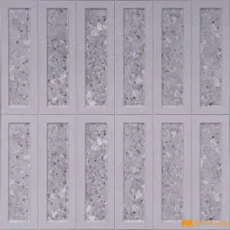 Stone Grey Terrazzo Matt Ceramic 3D Wall Tile Code40303