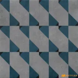 Blue Origami Moroccan Tile Code41491HL-3