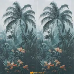 Green Tropical Tile Code38315HL1