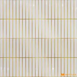 Milk White Fluted Wall Tile Code40188