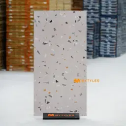 Light Grey Terrazzo Tile Code40453
