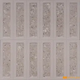Natural Beige Terrazzo Matt Ceramic 3D Wall Tile Code40296