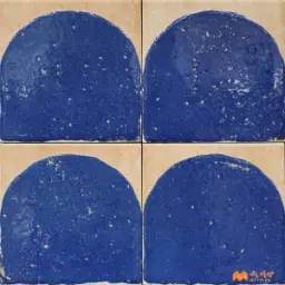 Blue Geometric Tile Code34020