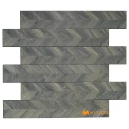 Barnwood Grey Chevron Tile Code40657
