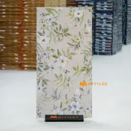 Botanical Bloom Beige Tropical Tile Code38946