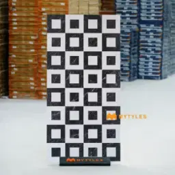 Monochrome Nested Square Inlay Tile Code40431