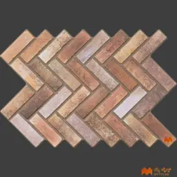 Brown Geometric Tile Code36388