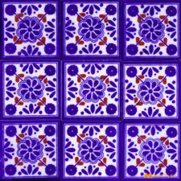 Purple Decorative Tile Code30845