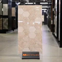 Cream Geometric Tile Code37047