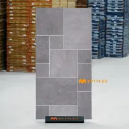 Grey French Pattern Modular Rustic Tile Code40124