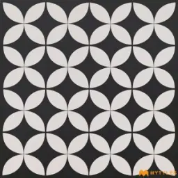 White and Black Moroccan Tile Code11105