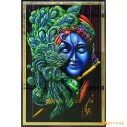 Peacock Krishna Tile Code32590