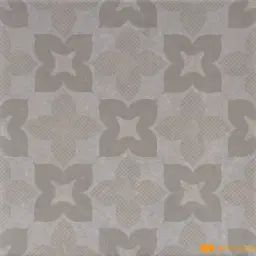 Subtle Slate Grey Floral Moroccan Tile Code40686 300x300mm