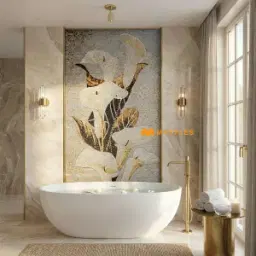 Calla Lily Mosaic Mural Tile Code39111