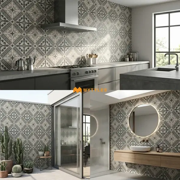 Buy 8x8 Inch Moroccan Tile Code38663HL2 Online| Mytyles